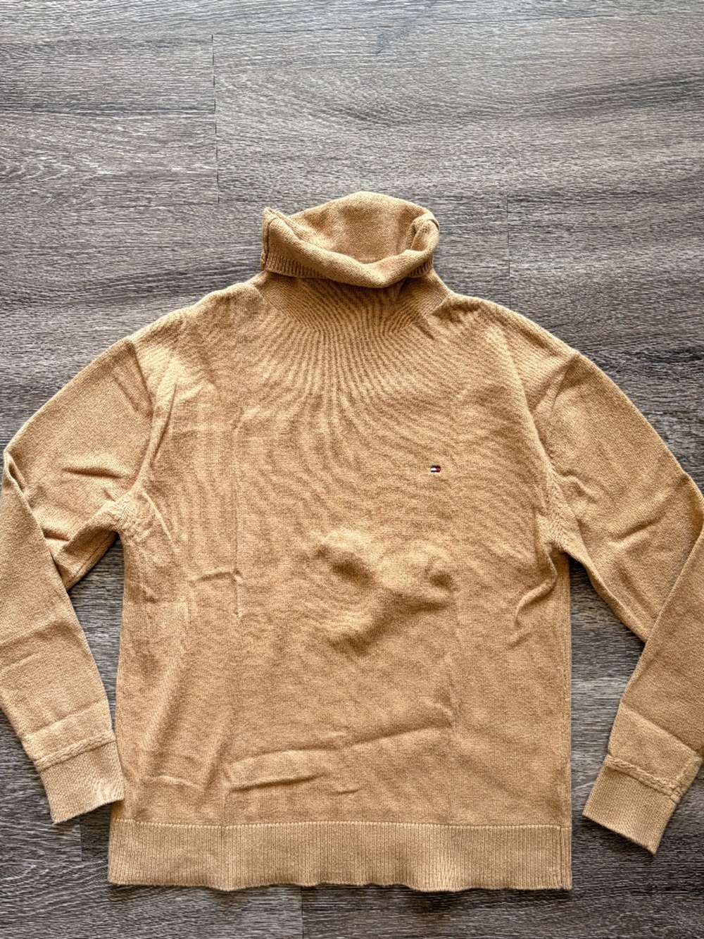 Tommy Hilfiger Sweater Womens Relaxed Fit Mockneck Academia Preppy